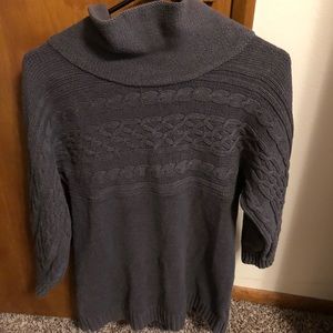 Cowl turtleneck sweater